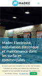 Mobile Screenshot of madec-elec.com