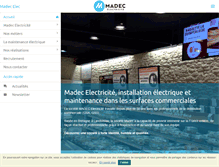 Tablet Screenshot of madec-elec.com